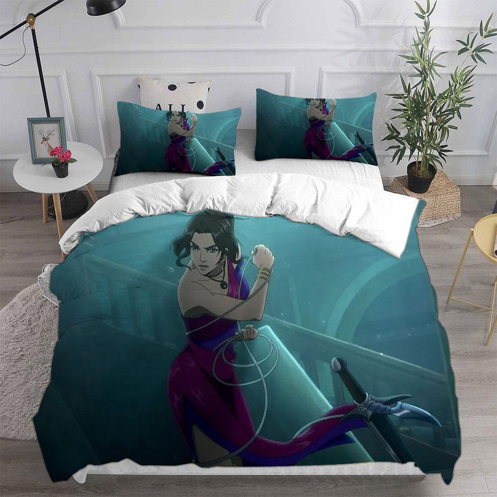 Tomb Raider The Legend Of Lara Croft Season 1 Bedding Sets Bed Cover Comforter Duvet Cover Pillow Case 2-3 Pieces Sets