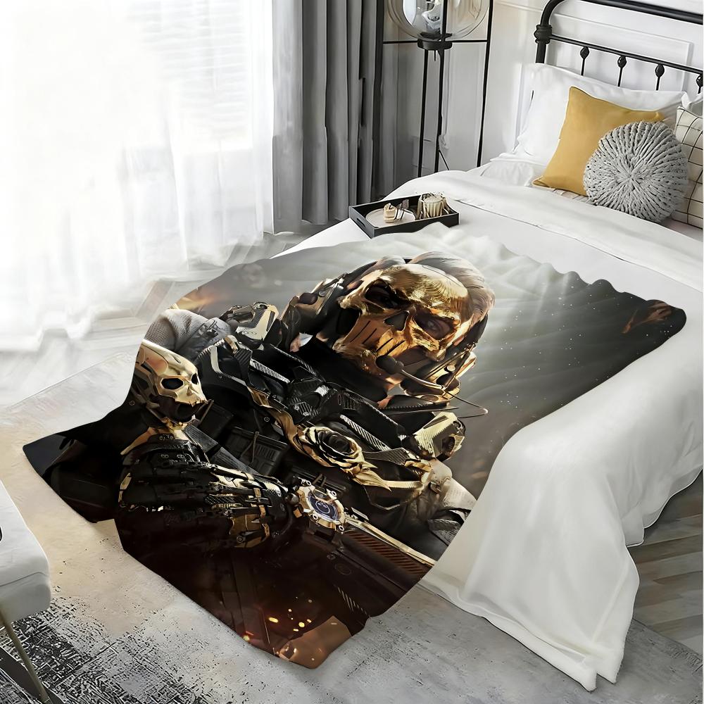 Game D-Delta Force Throw Kid-Friendly Flannel Throw Blanket Soft Warm Anti-Static Washable All Season
