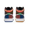 Air Jordan 1 Mid MMD GS Multi Grid Kids Sneakers Black Game-Royal Green-Glow DC4092-001