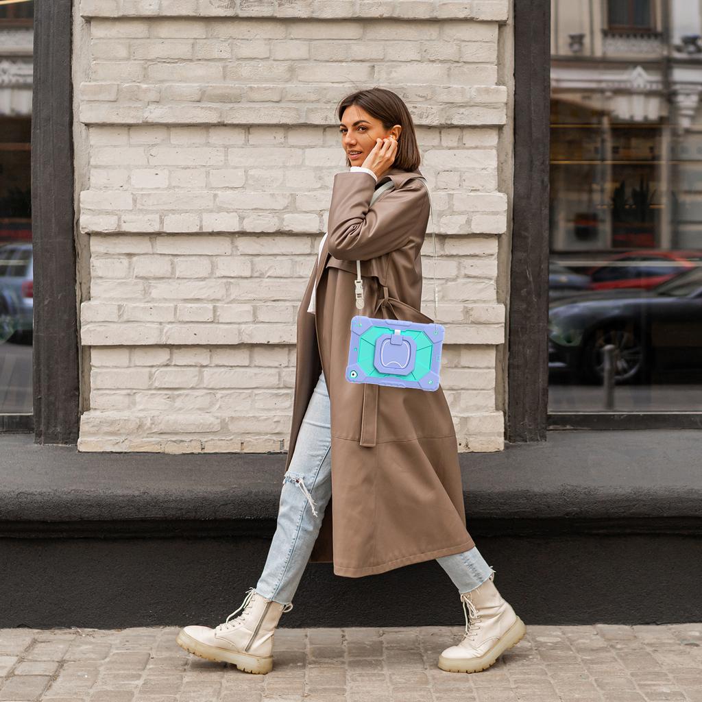 Handle Grip Rotating Case for IPad A16 2025 11th 10.9 2022 10th 10.2 7th 8th 9th Gen Air2 Pro 9.7 2017 2018 Cover Shoulder Strap