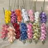 Faux Orchid Stems 39 Inch Artificial Phalaenopsis Flowers with 9 Heads Full Blooms for Valentine's Day Home Office Wedding Party Decor