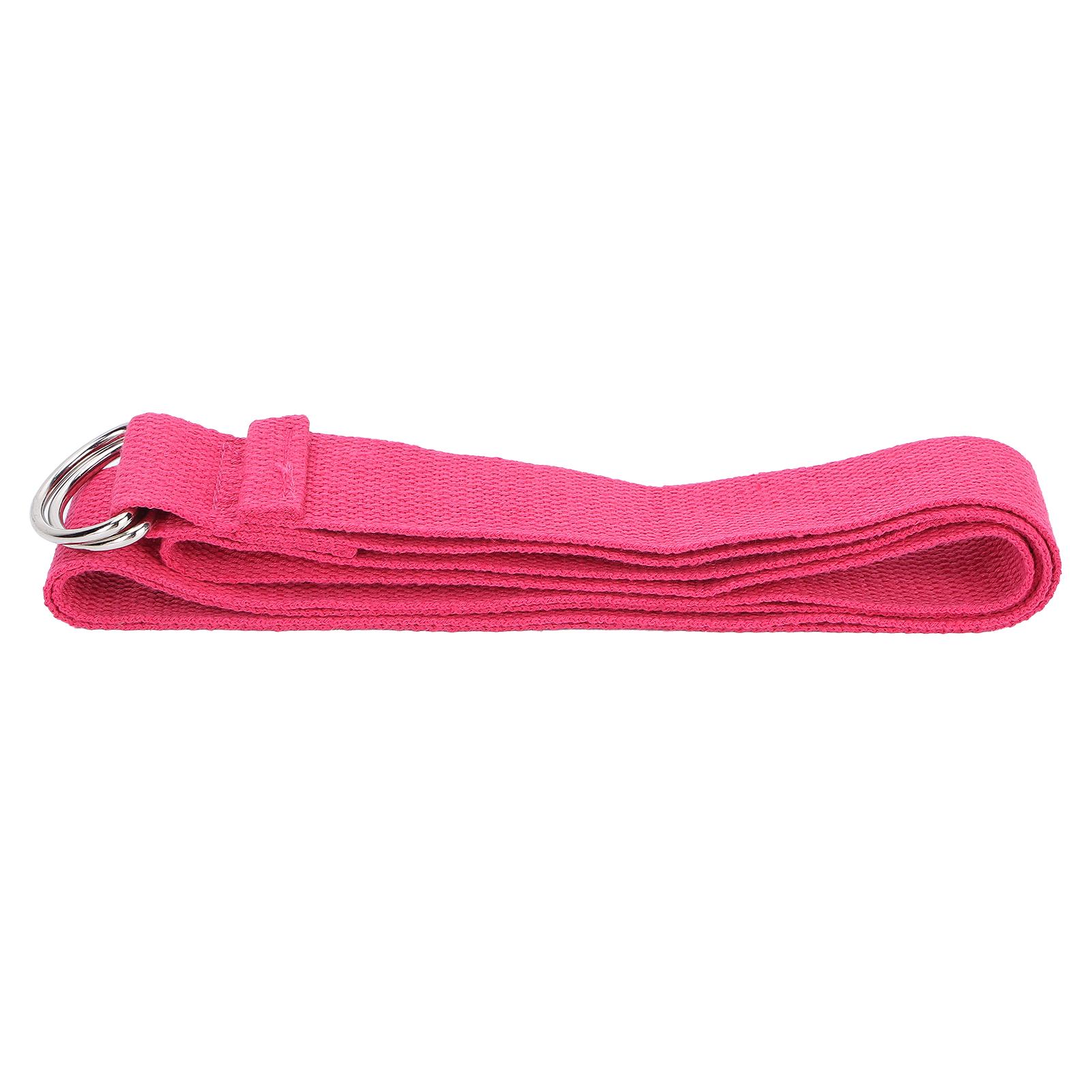 

Фитнес-растяжка, неэластичный эластичный ремень для йоги, хлопковые фитнес-ленты с пряжкой DRing(Роза розы красного