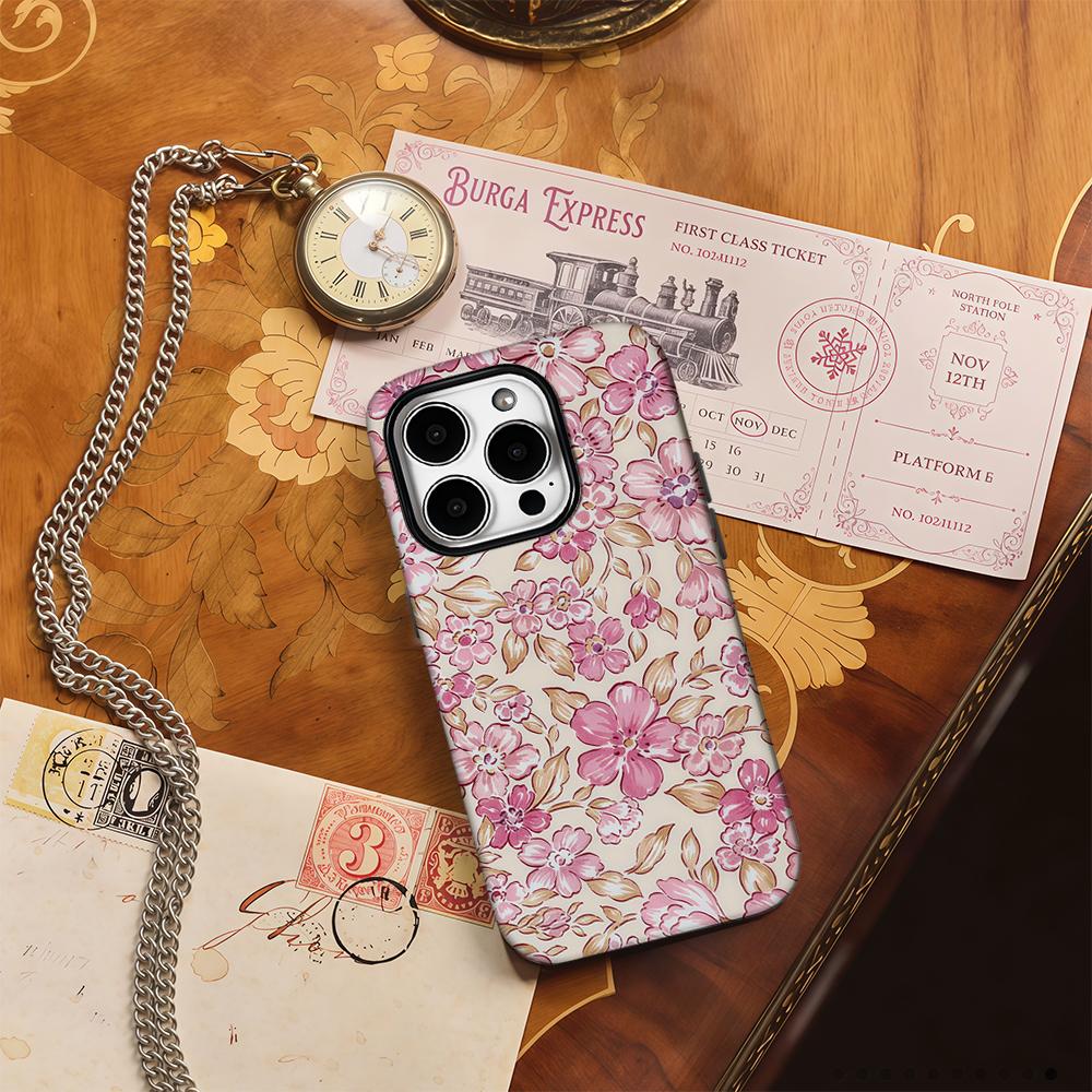 MARGO FLORAL Phone Case for IPhone 16 15 14 13 12 11 X XS XR XSMAX 7 8 Pro Max Plus Double-layer Back Cover