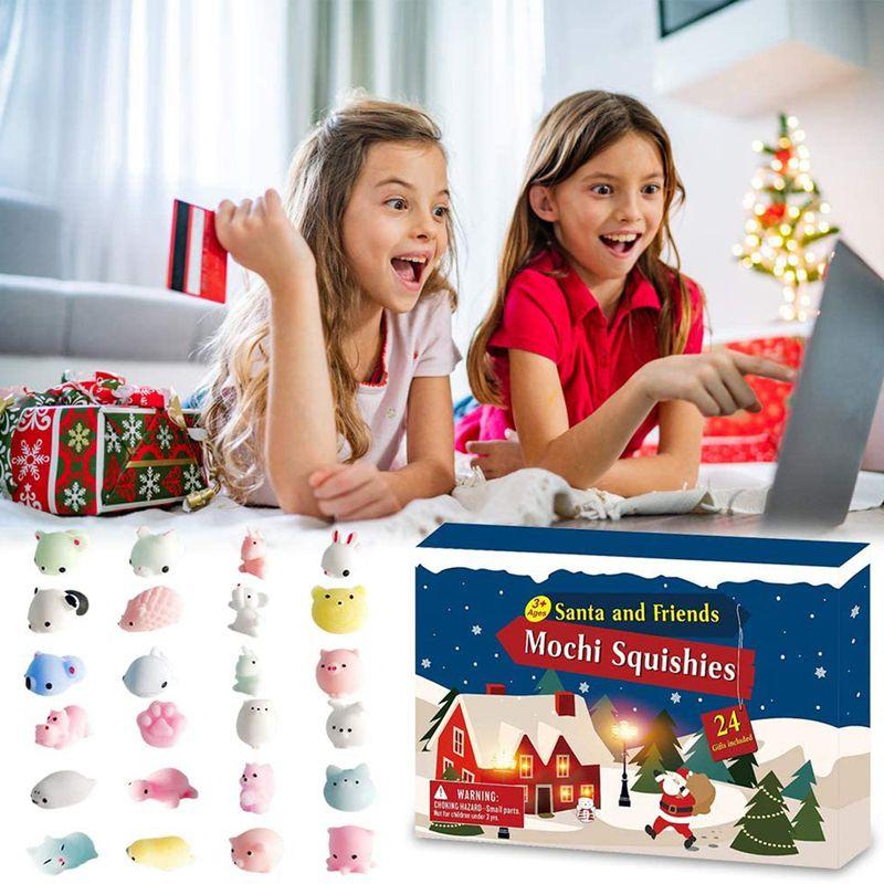 Calendrier De L'Avent 2025 Avec 24 Jouets Squishy Kawaii Pour Enfants | Cadeau De Noël Relaxant, Pour Filles Et Garçons Dès 3 Ans - 8