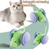 Interactive Electric Cat Toy Automatic Moving Mouse Car with Smart Obstacle Avoidance Rechargeable Self-Playing Kitten Teaser