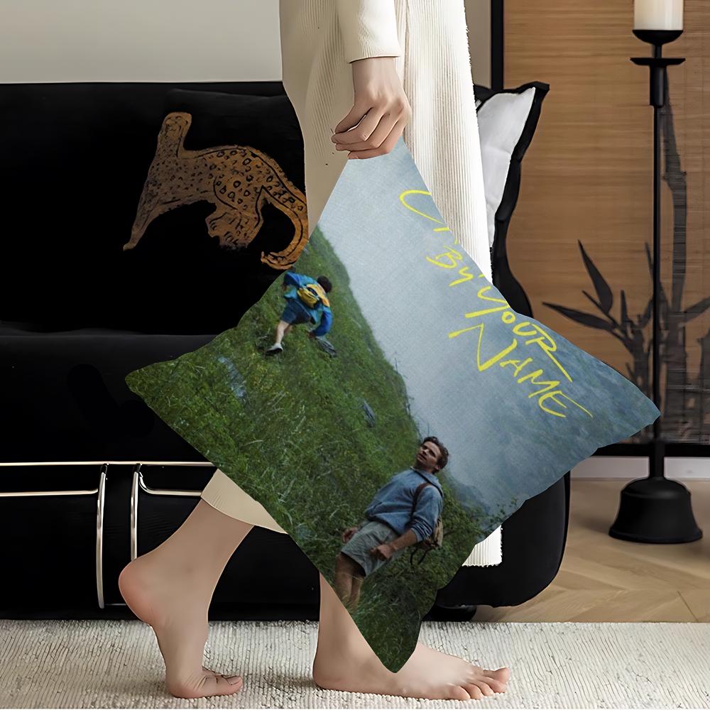 Film Posters Call Me By Your Name Cushion Cover Inches Farmhouse Decor Home Throw Pillow Covers For Couch Decorations