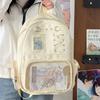 Transparenter Rucksack mit Sternenmuster Lolita Schülertasche Mode Transparente Ita Tasche Mädchen