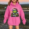 Children's Fashionable Casual Long-sleeved Loose Christmas Print Pullover Hooded Sweatshirt