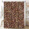 Pink Black Leopard Print Shower Curtain Bathroom Decor Waterproof Fabric Modern Home Accessories Available In Various Sizes