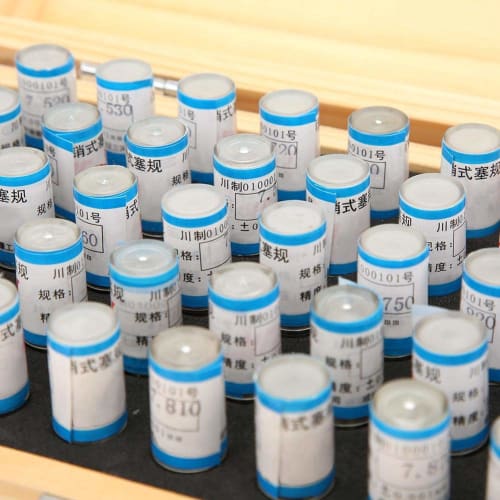 AMONIDA Pin Gauge Set, Durable 50-Piece 7.51-8mm Plug Pin Gauge Set with 0.001mm Tolerance, Bearing Steel Precision Tool for Electronic Boards, Circui