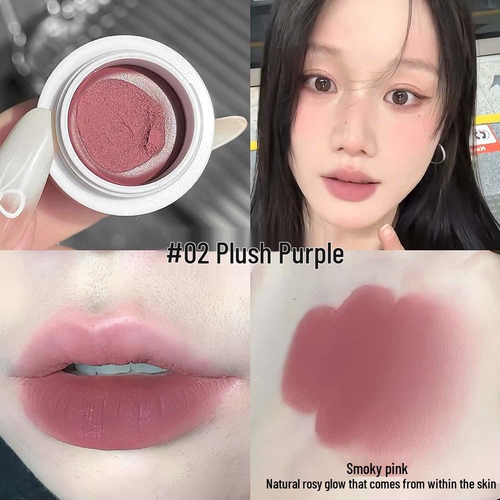 

CAPPUVINI Light Mist Dual-Use Lip & Cheek Matte Mud - Fine Silky Pseudo-Natural Color Makeup 5g