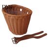 Braided Bicycle Basket Large Capacity Strong Load-bearing Universal Simple Hand-woven Children Bike Installation Hand-Woven Imitation Rattan Handlebar