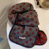 Korean Style Double-Sided Scarf Keep Warm Knitted Scarfves Vintage Polka Dot Scarf  Winter