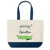 Tote Bag - PLANETEE - Best Farmer of All Time - Blue Background - Cotton - 40 X 45 Cm