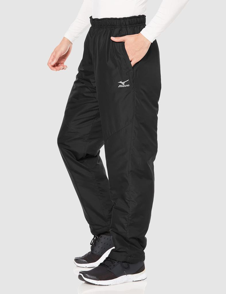 Mizuno Padded Warmer Size S Men's Water-Repellent Pants, Black, (K2JF9532)