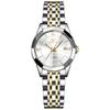 OLEVS Women's Classic Quartz Watch Japanese Made Stainless Steel Band Luminous Waterproof Business Watch
