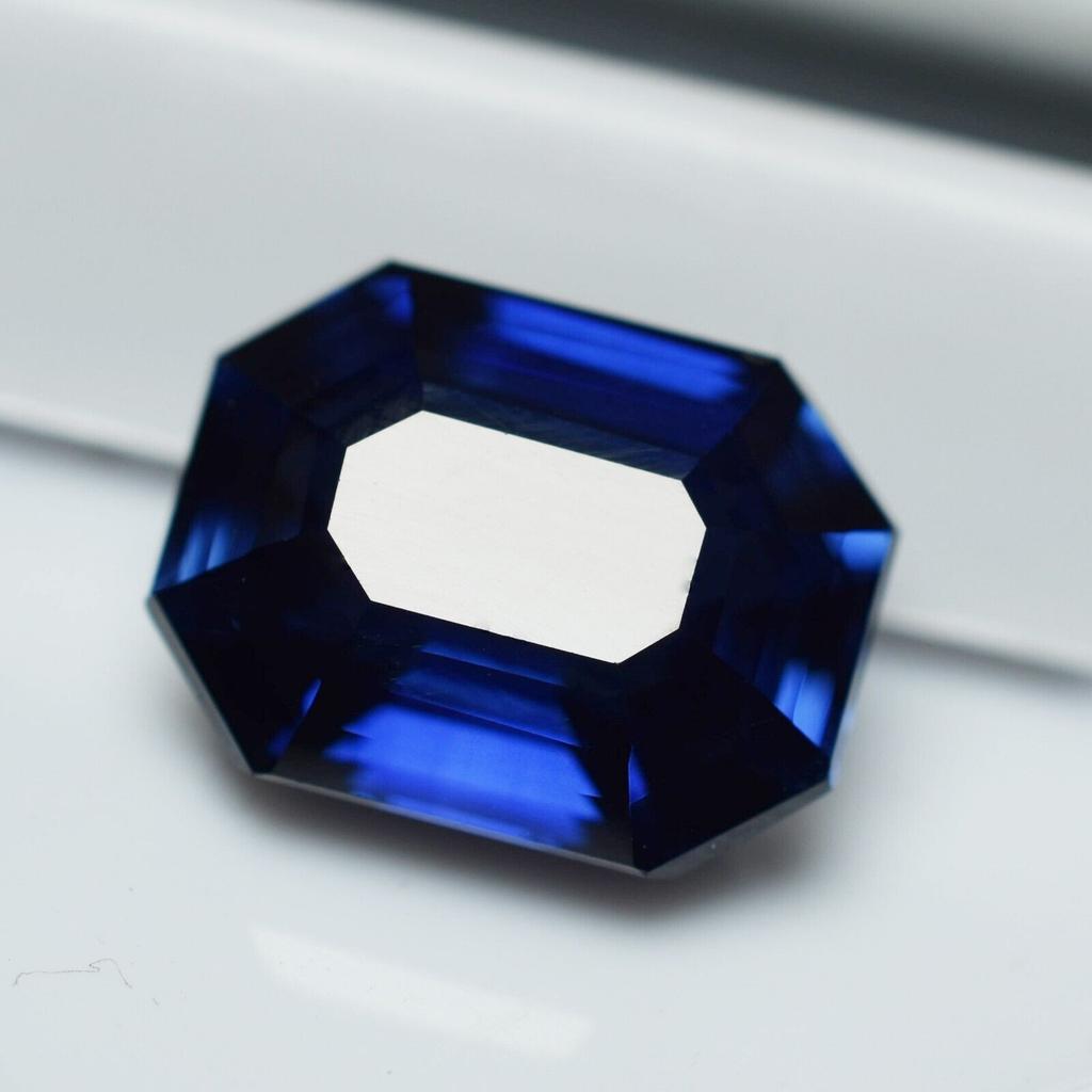 10.12 Ct Natural CERTIFIED Blue Tanzanite Emerald Cut Loose Gemstone x-190