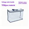 Small Clear PVC Zipper Storage Bag with Handle, Household Bedding/Blanket/Pillow Core Packaging Pouch
