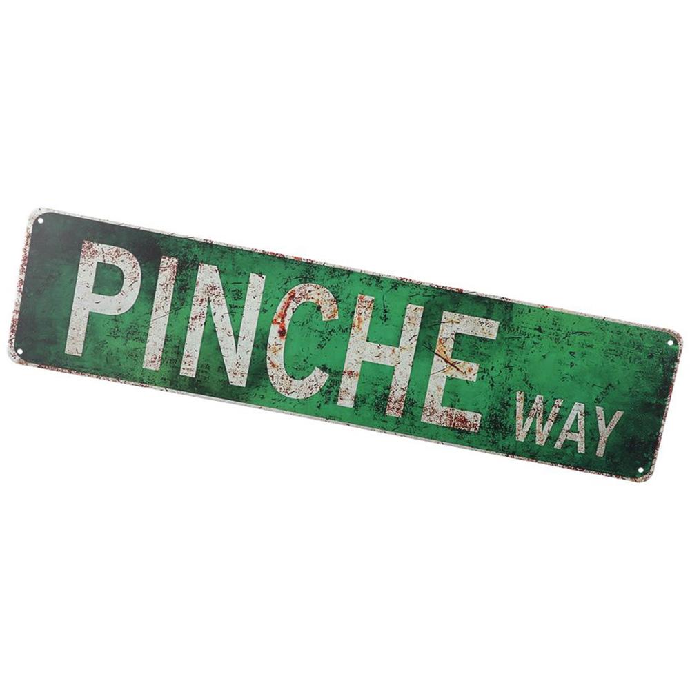 

Green Bar Wall Decoration 4*16 Inch Decorative Iron Sheet Painting Iron Decoration Picture Bar