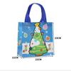 StoBag Christmas Non Woven Tote Bags Reusable Holiday Gift Bags with Handles for Party Favor Shopping Seasonal Packaging Supply