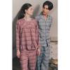 Venus Warm Fleece Check Pajamas Couple Set Vpa4555m Vpa4555w