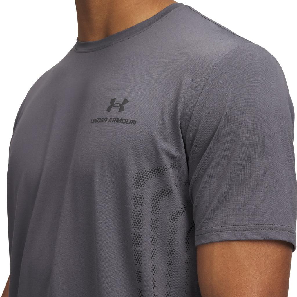 Under Armour Vanish Energy Breathable Sports Comfortable Fashion Short Sleeve T-Shirt Men Tops Rhino-Gray 1389136-025
