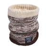 Winter Warm Pullover Scarf Versatile Velvet Scarf Gradual Change Wool Thickened Knitted Neck Cover