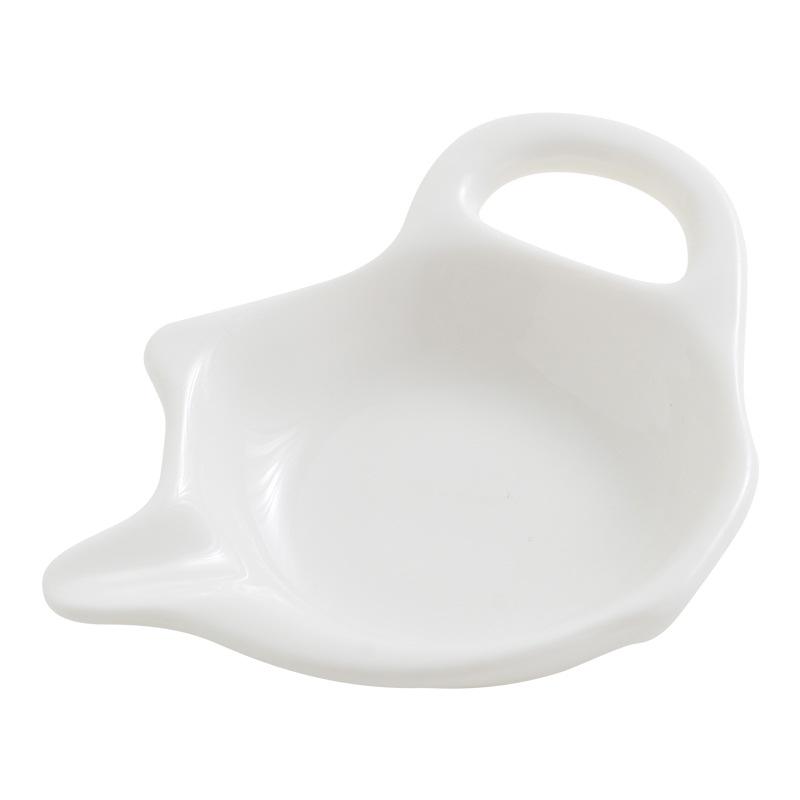 Chaozhou White Ceramic Dipping & Snack Dish In Pot Shape with Logo Printing Option