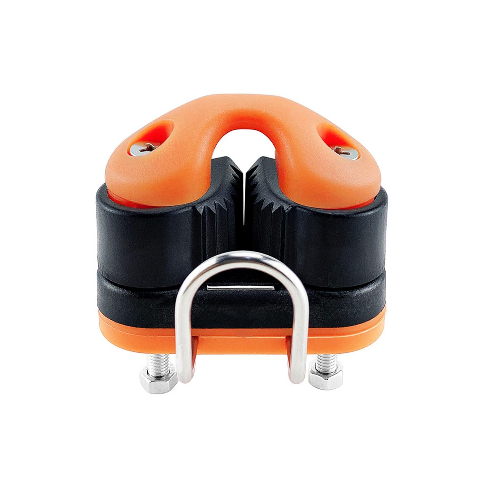 

ForStainless Steel Ball Clamp With Guide Ring, Automatic Rope Clamping Plate one size оранжевый