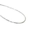 Elegant Silver Chamfered Square Beads Necklace - Japanese & Korean Style