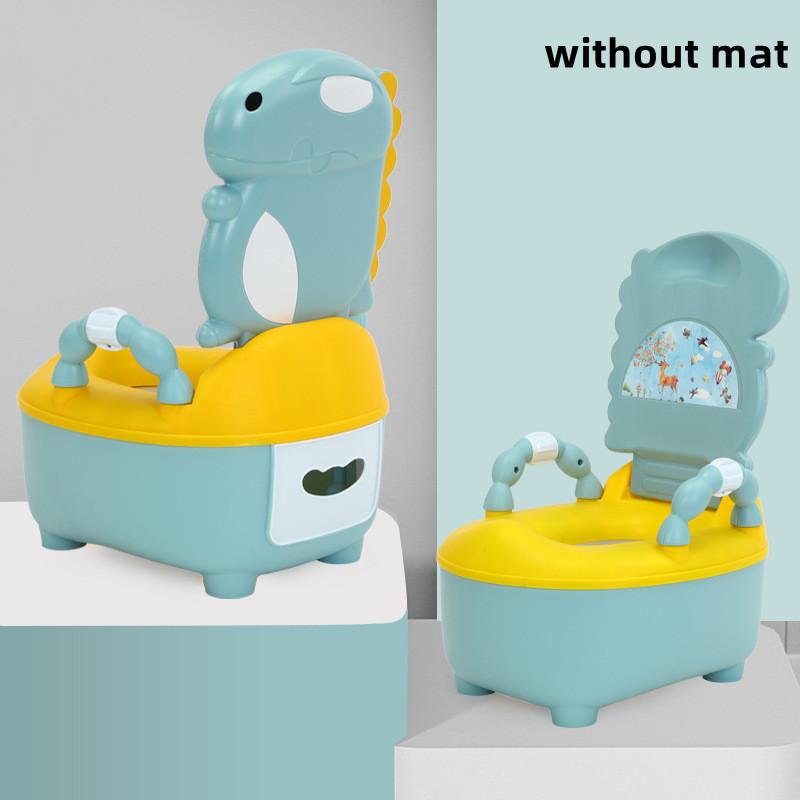1-6 Years Old Children's Pot Cute Baby Toilet Seat Easy To Clean Baby Cartoon Dinosaur Pots Portable Potty Safe Training Stool