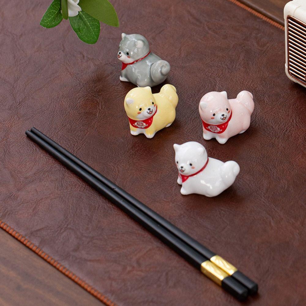 Ceramic Chopsticks Holder Cartoon Chopstick Rack Practical Spoon Rack Holder  Kitchen