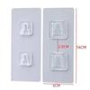 Dopamine No-Drill Super Strong Adhesive Hooks – No-Mark Plastic Hangers, Behind-the-Door Bathroom Suction Cup Hooks