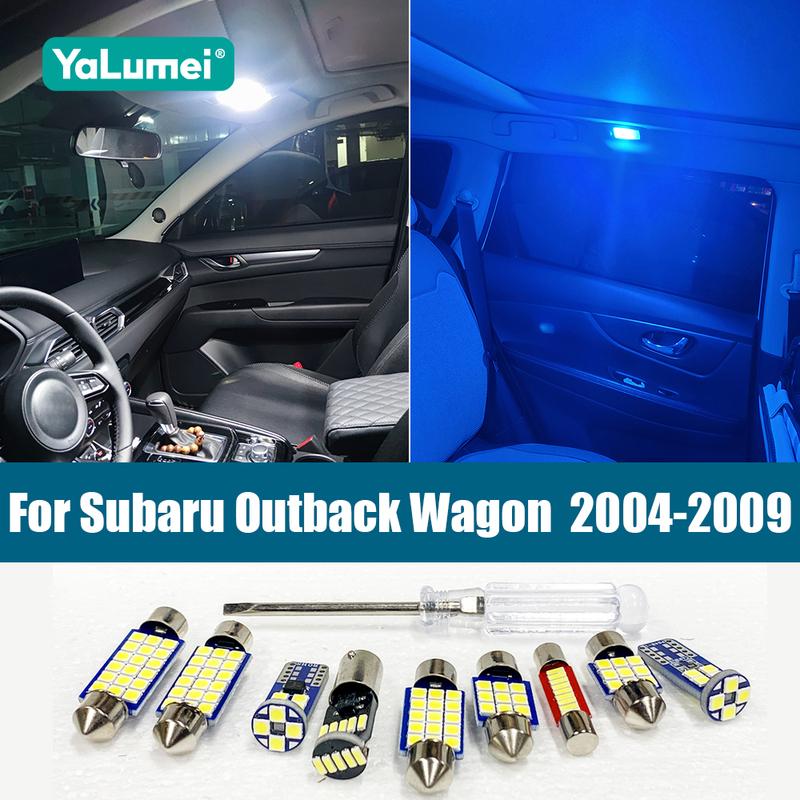 For Subaru Outback BL BP Wagon BP 2004 2005 2006 2007 2008 2009 Car LED Dome Lamp Door License Plate Trunk Lights Accessories