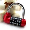 Changeable Code Password Lock Security Travel  Password Lock 5 Letter Combination Padlock  Gym