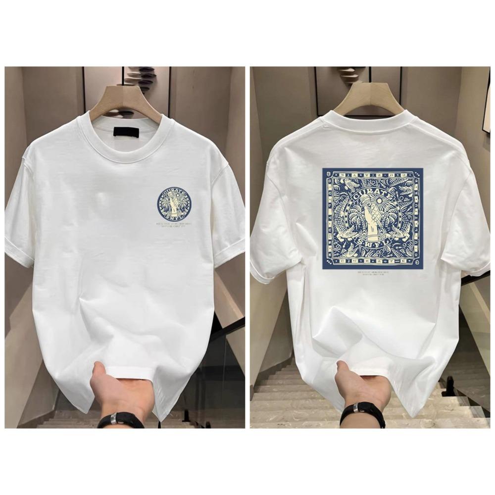 

2026 Personalized Tshirt Cool and Stylish Print for Males Summer Round Neck Versatile Short Shirts for Women Aesthetic 4XL