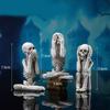 Candlestick Skeleton Resin Figurine Statues Model Halloween Skull Gift Decor