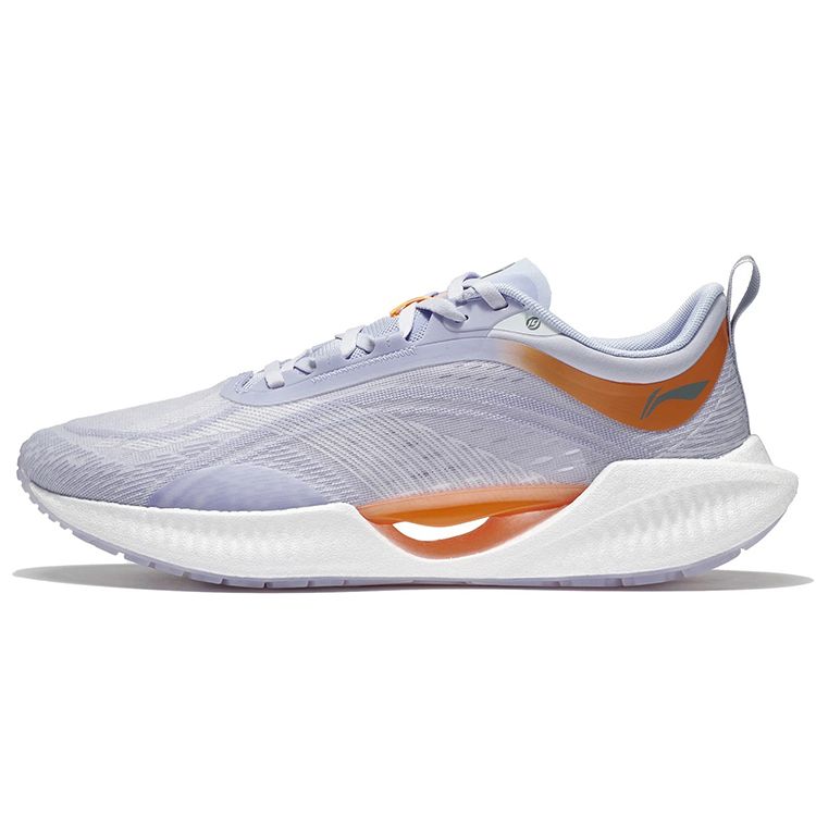 

Li-Ning Суперлегкие 19 амортизирующие нескользящие износостойкие низкие кроссовки для бега мужские кроссовки фиолетово-оранжевые ARBS001-15