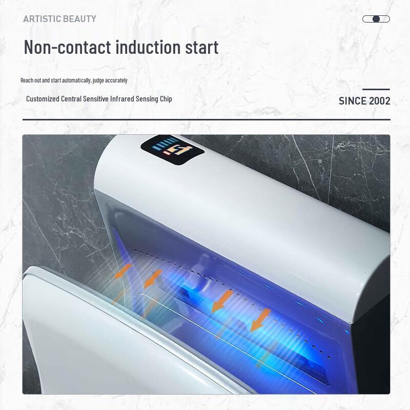 Morton M-6667 White Automatic Sensor Hand Dryer Faucet