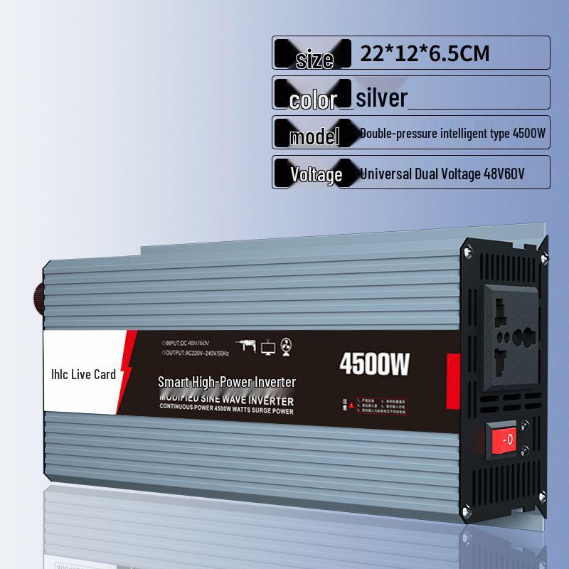 High-Power Pure Sine Wave Smart Inverter: 12V/24V/48V/60V To 220V for Car and Home Use