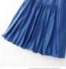 Women's Casual Japanese Blue Sleeveless Lantern Dress