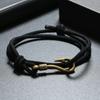 Trendy Visgraat Dubbellaags Touw Armband, Verstelbare Handgemaakte Polsband voor Mannen Vrouwen, Stijlvolle Dagelijkse Accessoires & Cadeau