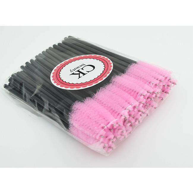 Disposable Mascara Wand Custom Crystal Disposable Mascara Lash Brush and Spoolies Lash Brushes