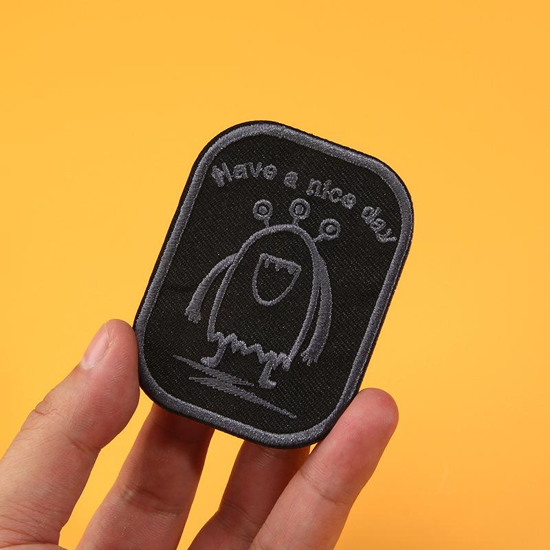 Self-Adhesive Black Clothes Patch Sticker Seamless Men'S And Women'S Down Jackets With Holes And Seamless Repair Embroidery High-End Seam-Free Cloth