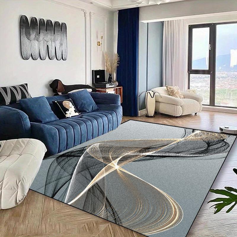 Modern Green Carpets for Living Room Decoration Geometry Rug Large Bedroom Lounge Rugs Non-slip Coffee Tables Mat Easy Clean