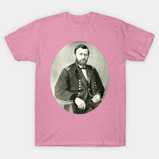 Футболка Женская футболка Union General Ulysses S Grant PO Portrait Harajuku Print Kawaii Футболка Летняя футболка с коротким рукавом для женщин S