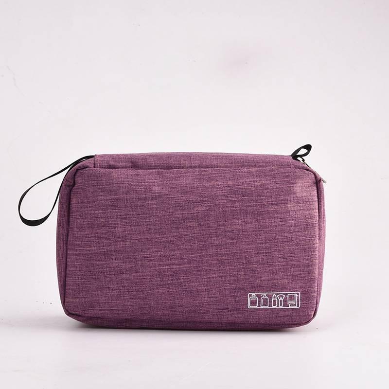 

Large Capacity Makeup Bag Fashion Simple Exquisite Classic Travel Storage Style фиолетовый