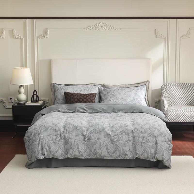 Lilang Chun Xuri Two-Tone Jacquard 4-Piece Bedding Set