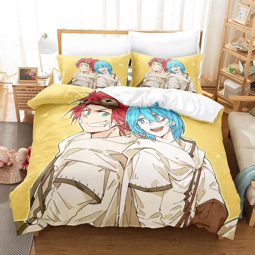 3D Printed Anime Bed Sheet Sabikui Bisco Bedding Set Single Twin Full Queen King Size Bed Set Adult Kid Bedroom Duvetcover Sets