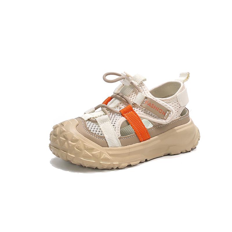Children's Baotou Sandals  Summer New Style Boys' Hollow Durian Bottom Girls' Sports and Leisure Breathable Beach Shoes